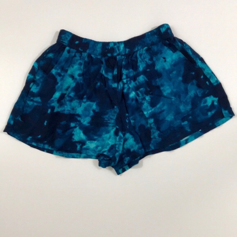 Mossimo Supply Co. Blue Tie-Dye Shorts